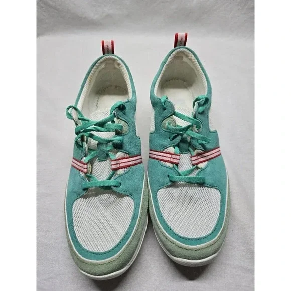 Rockport Walkability Women's Shoes Size 8.5 M White & Turquoise- No Insoles - Picture 4 of 12